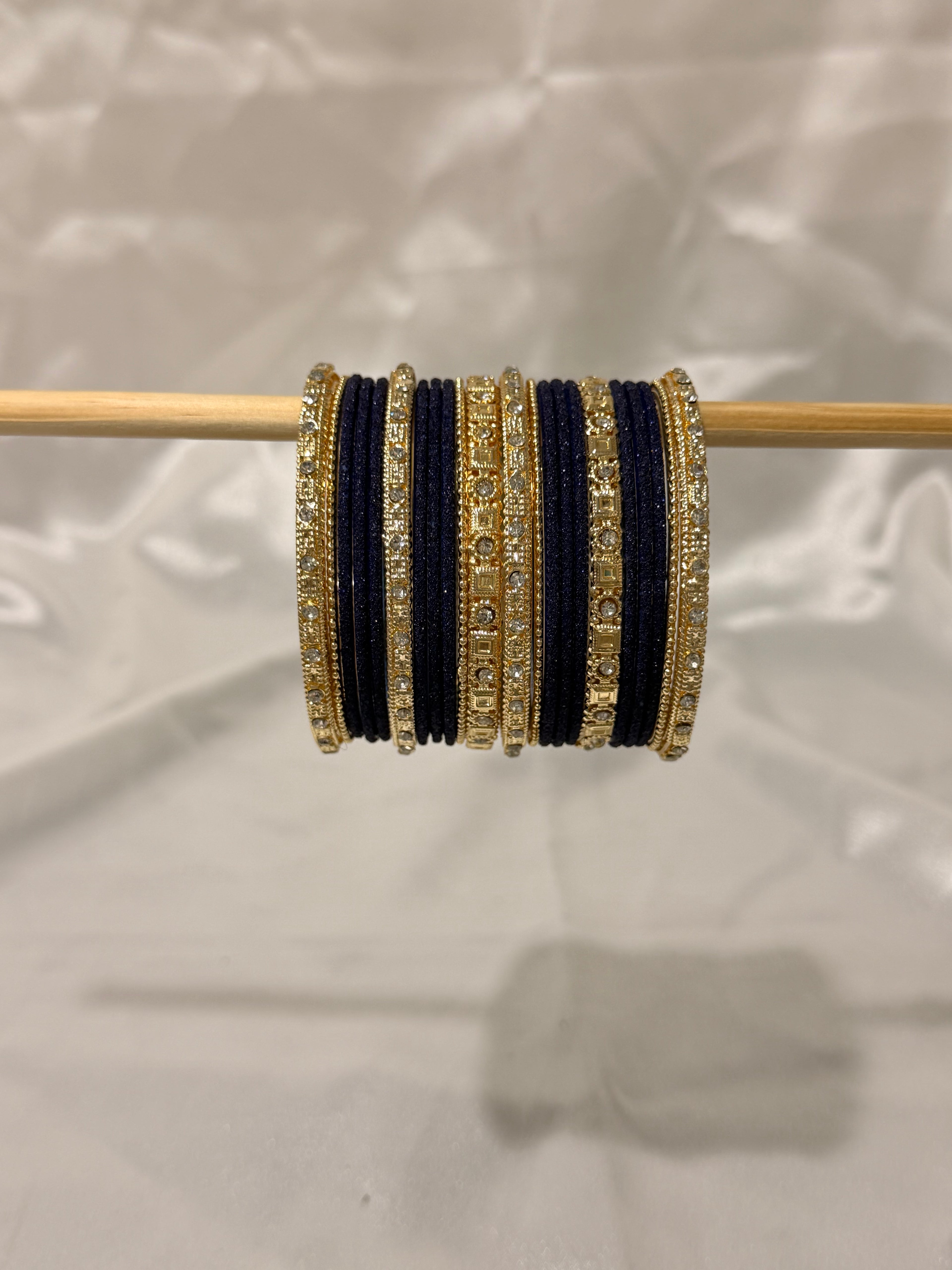 Amina Bangles Navy Blue