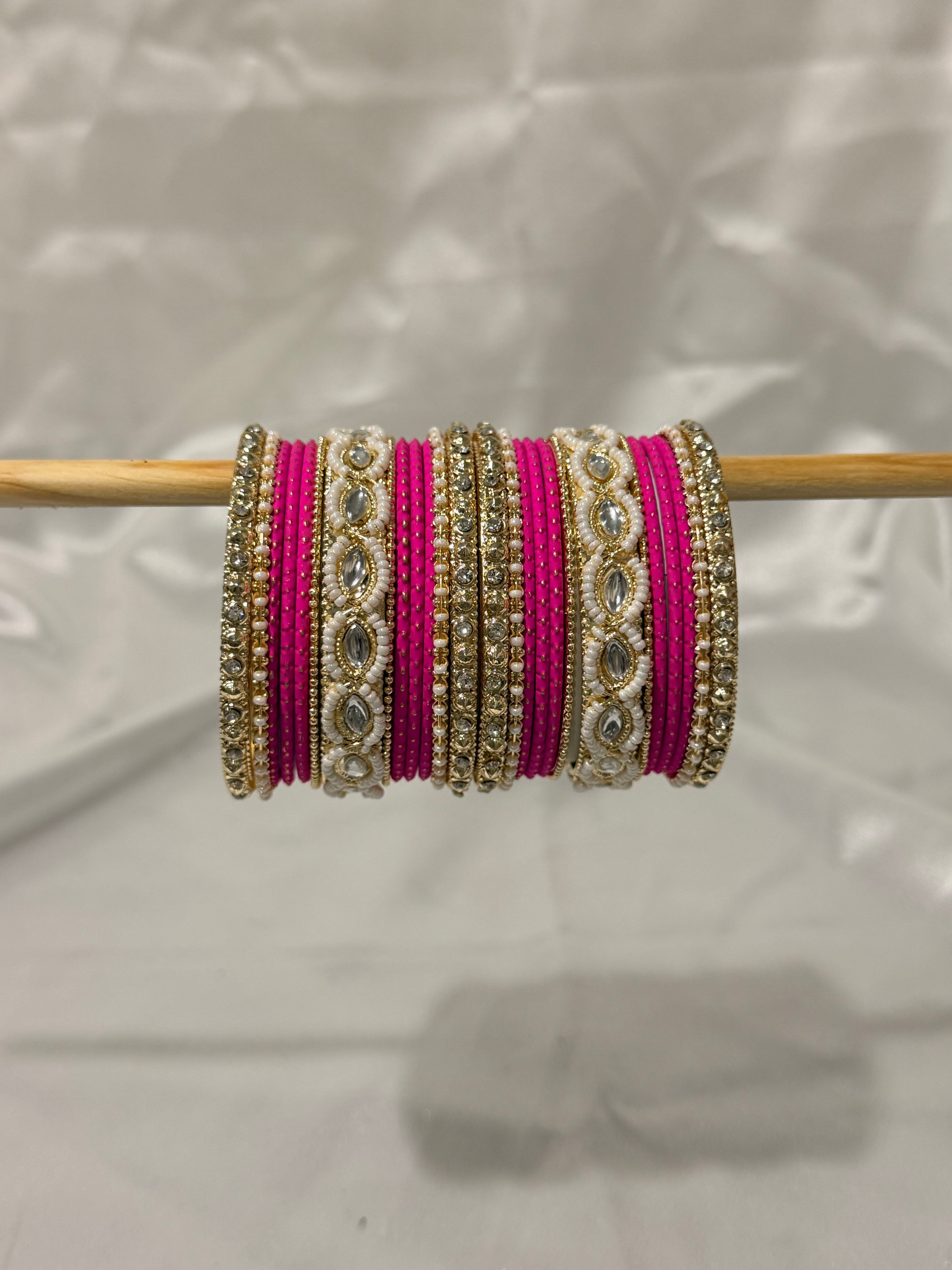 Heer Bangles Hot Pink