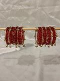 Sana Kashmiri Bangles Red