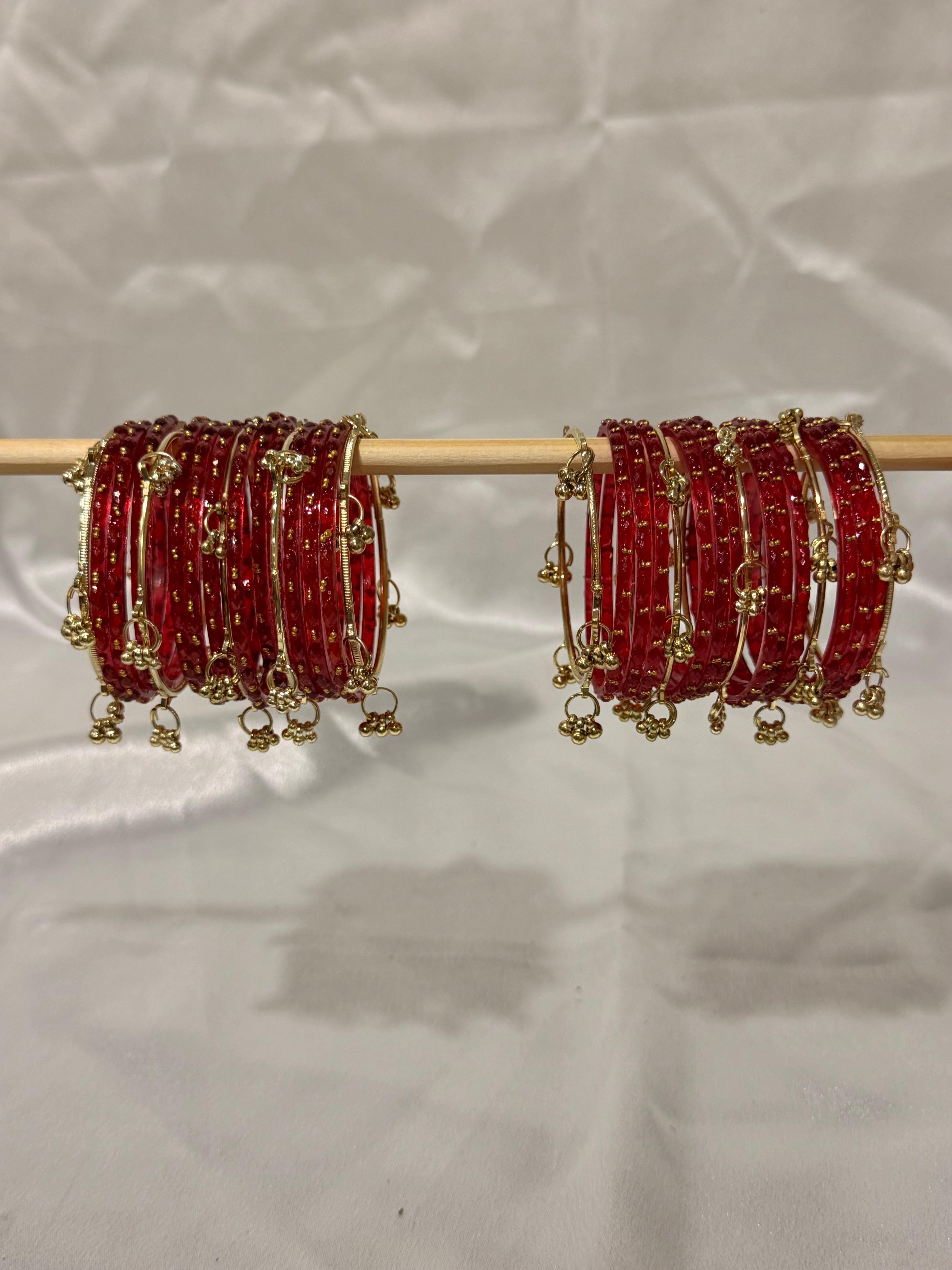 Sana Kashmiri Bangles Red