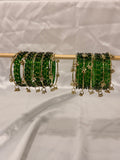 Sana Kashmiri Bangles Bottle Green