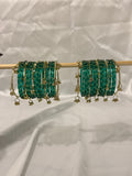 Sana Kashmiri Bangles Teal