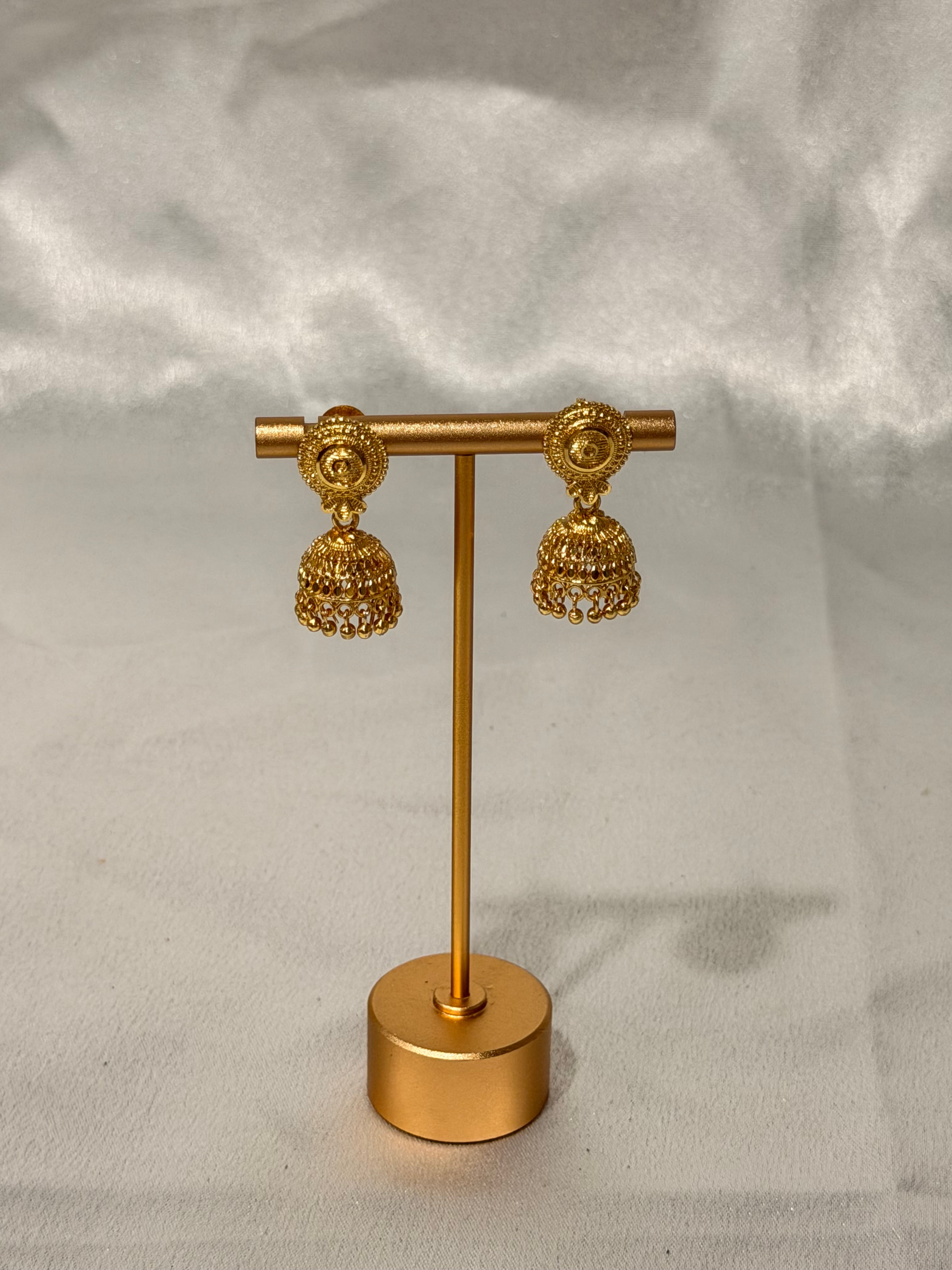 Ekjot Gold Plated Jhumkis