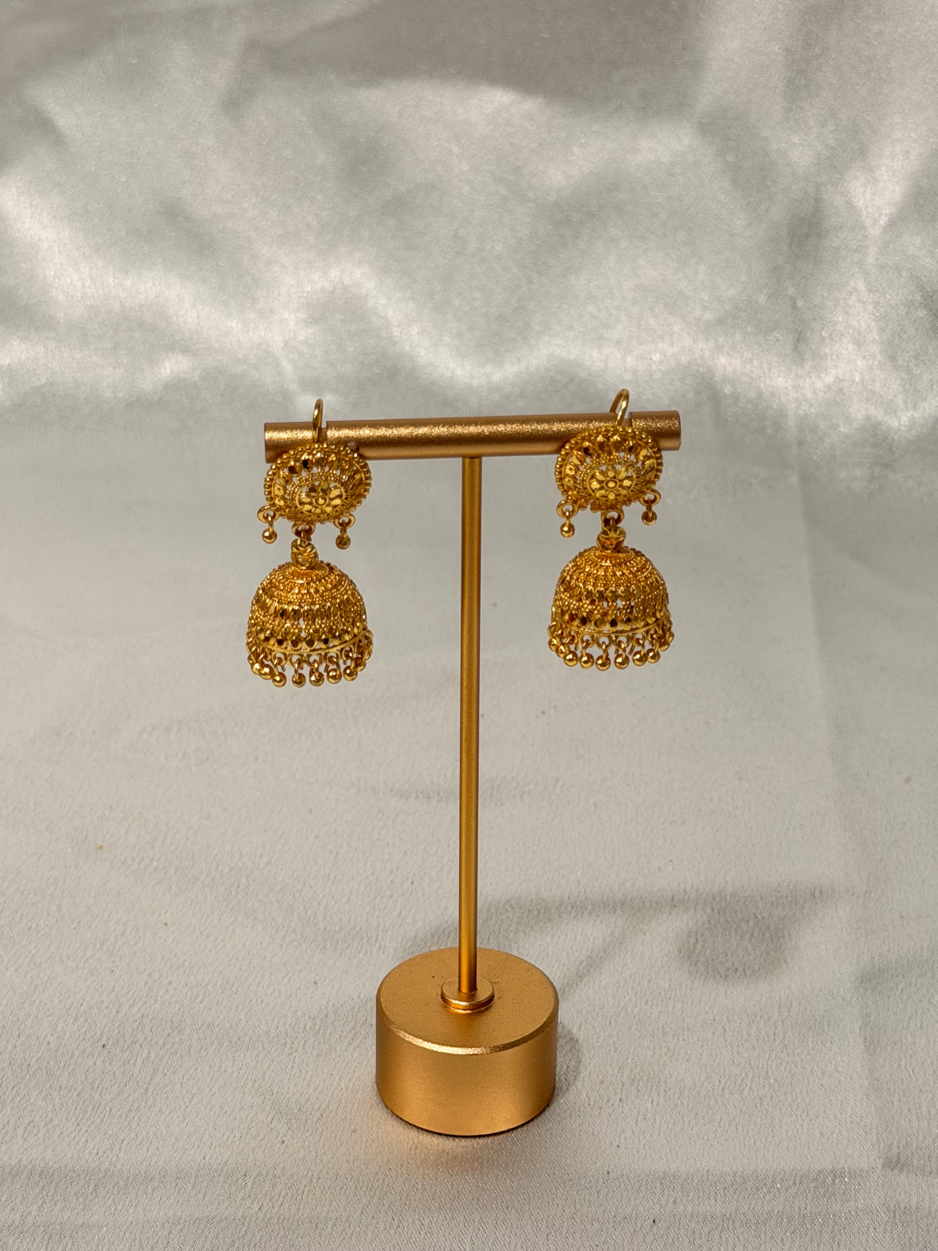 Jivika Gold Plated Jhumke